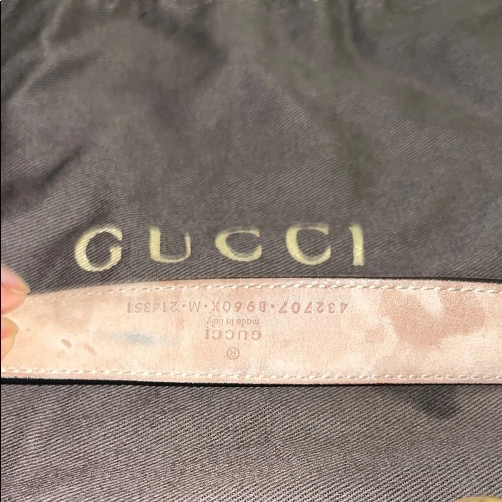 Gucci Black and Gold Belt with Iconic GG Buckle (Boys)